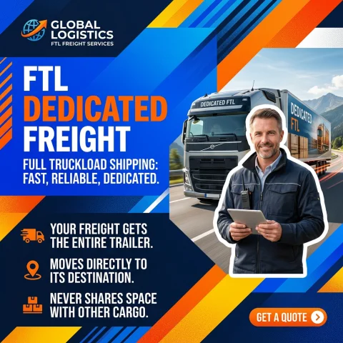 FTL Freight Shipping, Dedicated Full Truckload Carrier for Heavy Loads