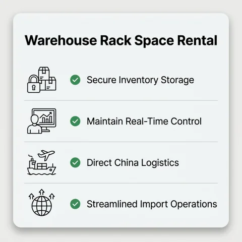 Public Warehousing & Rack Space Rental in Guangzhou, Yiwu, China