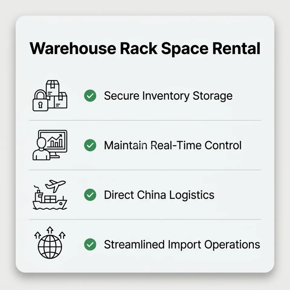 Public Warehousing & Rack Space Rental in Guangzhou, Yiwu, China