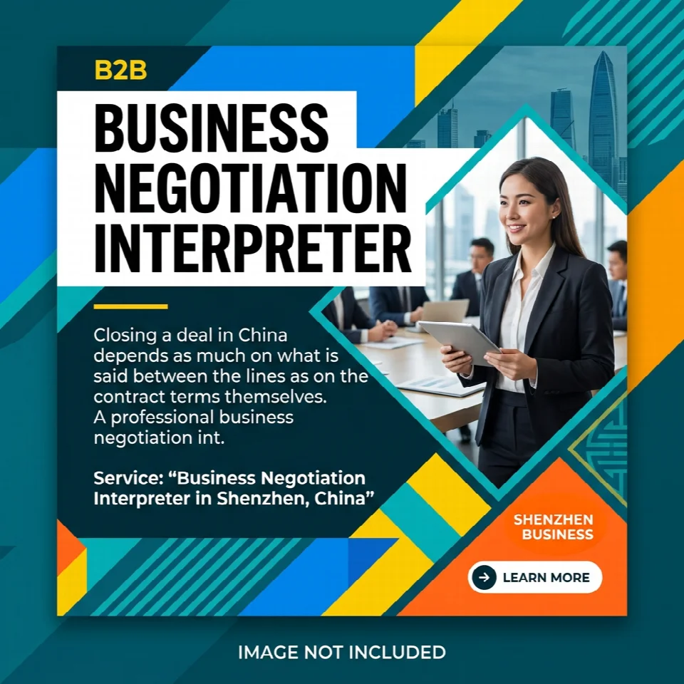 Business Negotiation Interpreter in Shenzhen, China